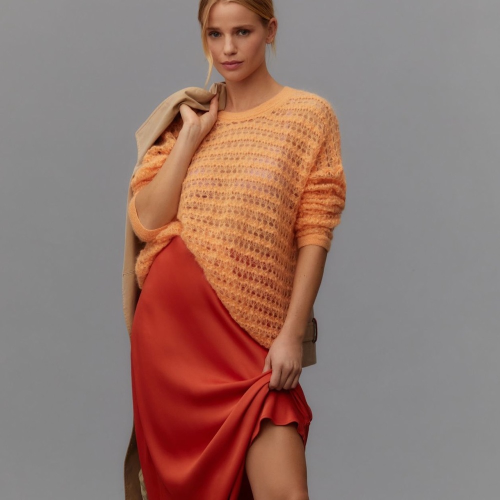 *Anthropologie Open Stitch Pullover Sweater